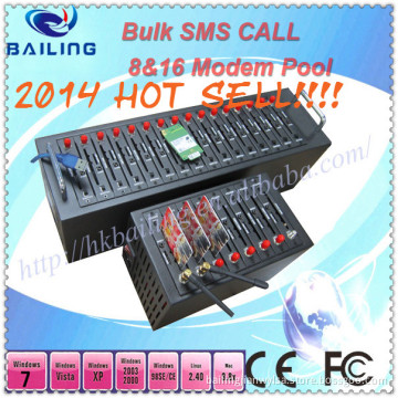 Professional Modem Pool with SIM Took Kit Support, 16 Port GSM SMS Modem Pool for Bulk SMS
